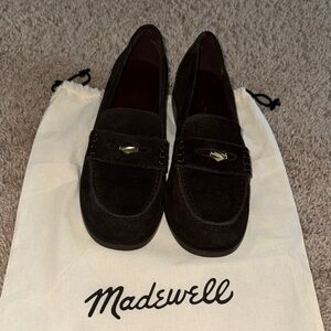 Madewell Women's Dark Brown Suede Loafers